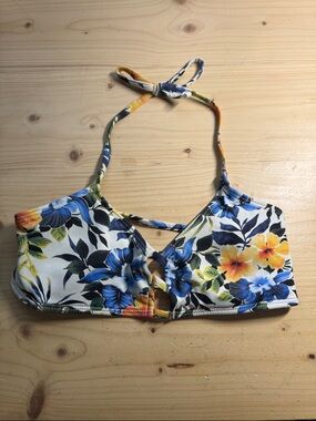 Midori Floral Garden Mau Loa Bikini Top - Size M (Medium)